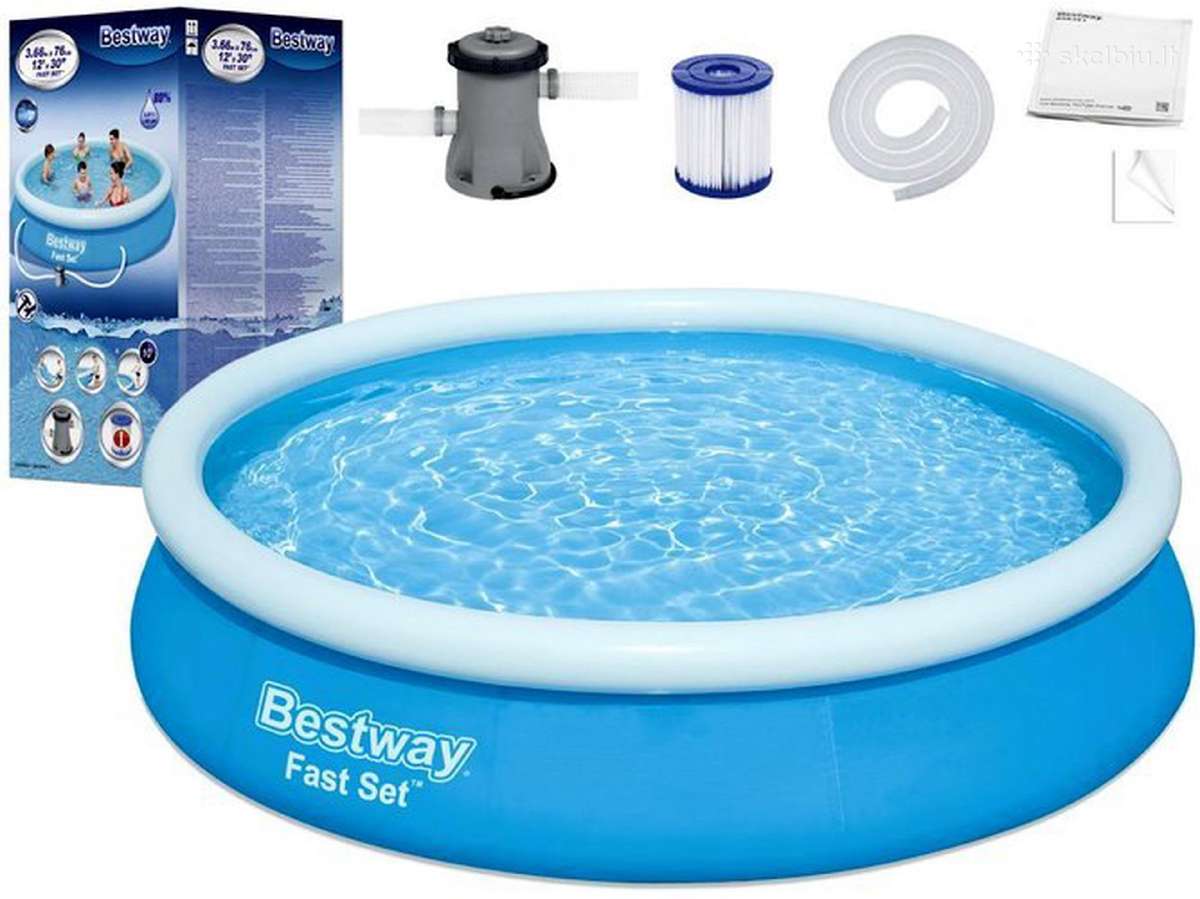 Pripučiamas baseinas Bestway Fast Set 366 x 76