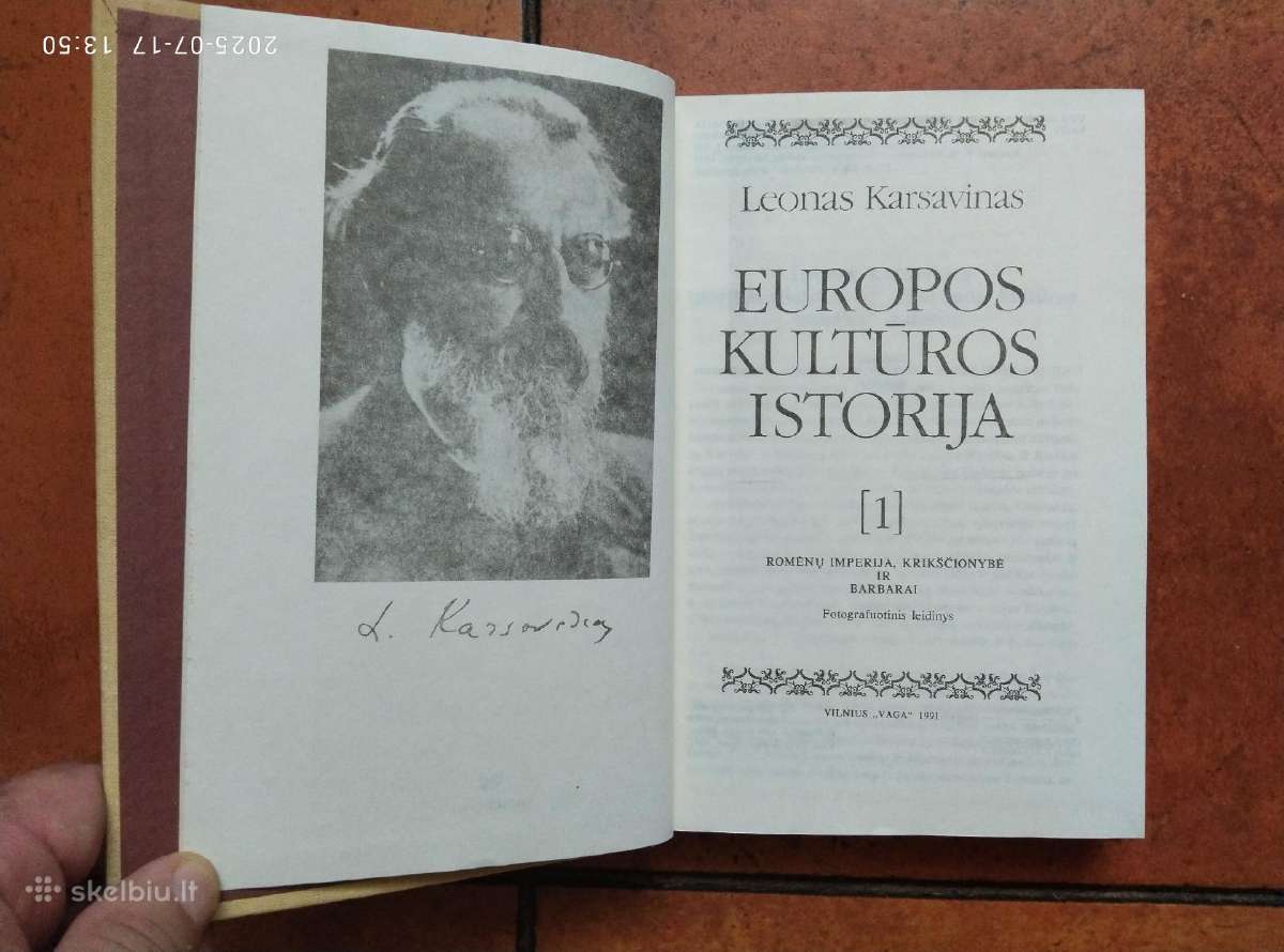 L. Karsavinas "Europos kultūros istorija" 1990 m. - nuotraukos Nr. 4