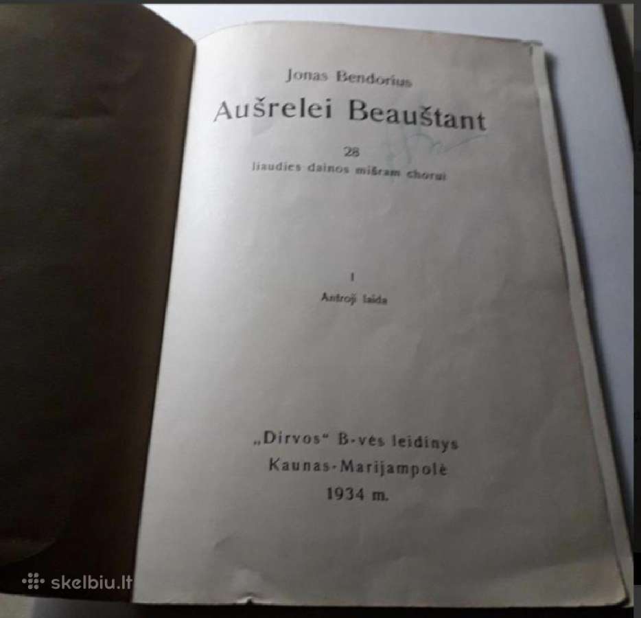 Aušrelei beauštant. 28 liaudies dainos mišriam cho - nuotraukos Nr. 2