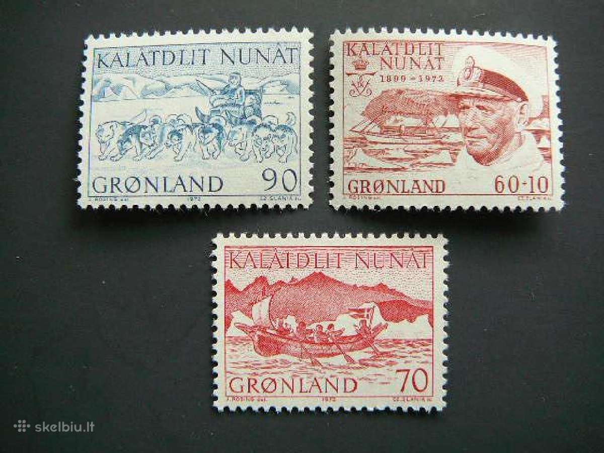Sunys Burlaiviai Laivai Grenlandija 1972 Mnh is80