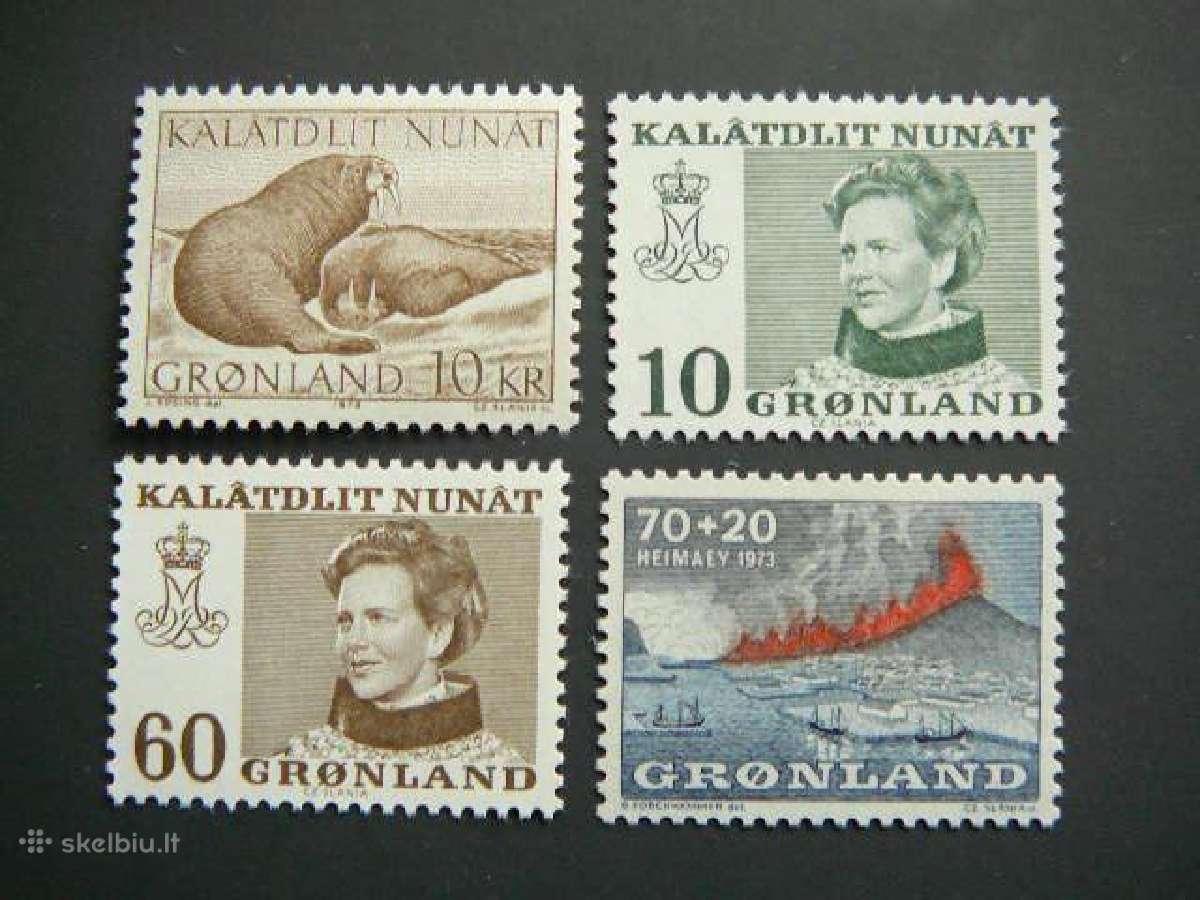 Karalienė Vepliai Ugnikalnis Grenlandija 1973 is83