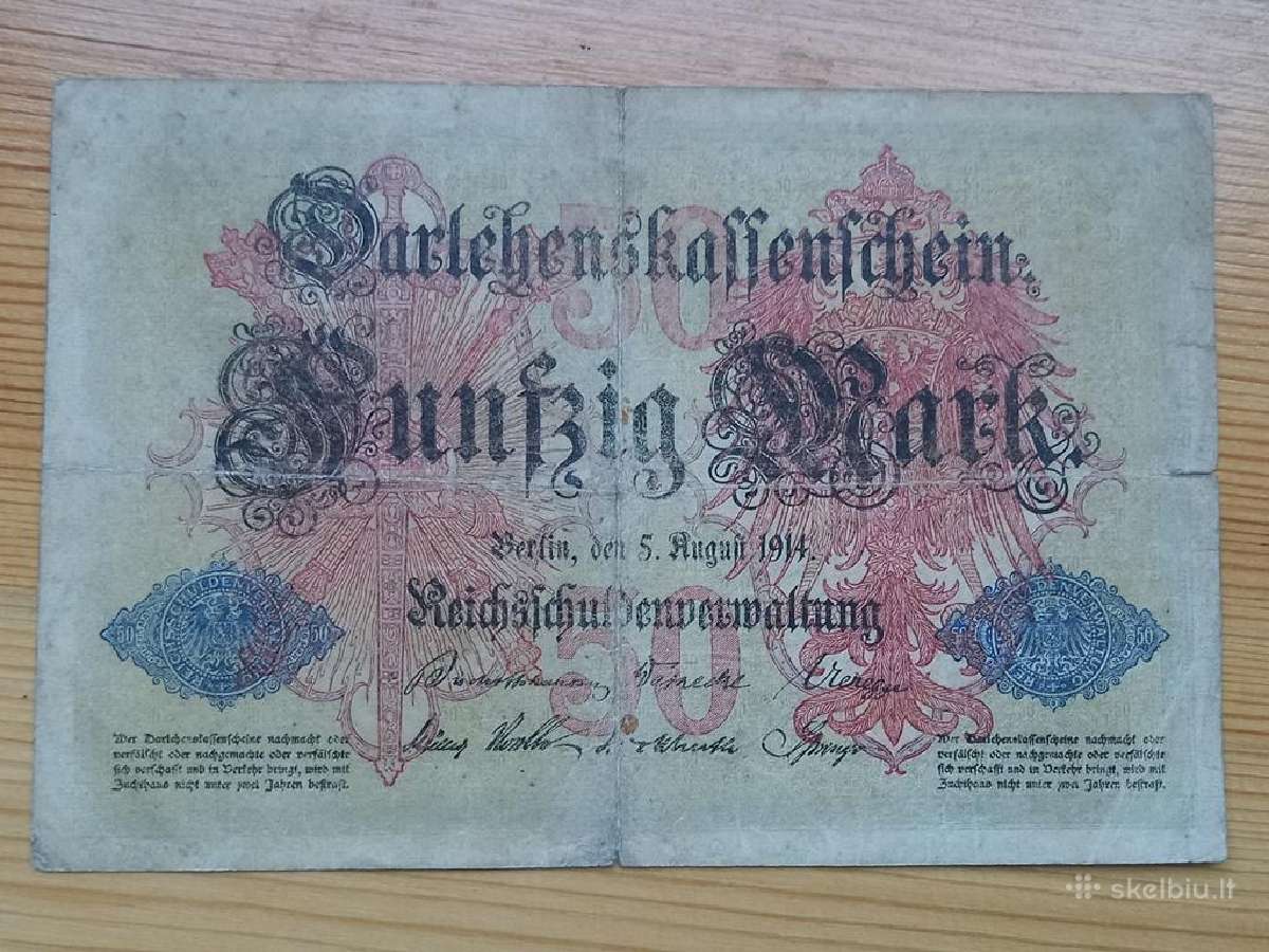 Vokietija 1914 50 markiu - nuotraukos Nr. 2