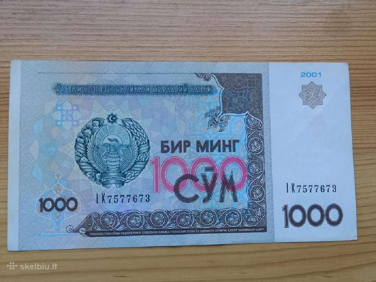 Uzbekistanas 2001 1000 sum