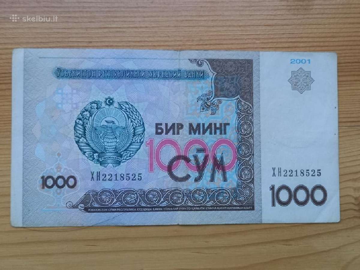 Uzbekistanas 2001 1000 sum