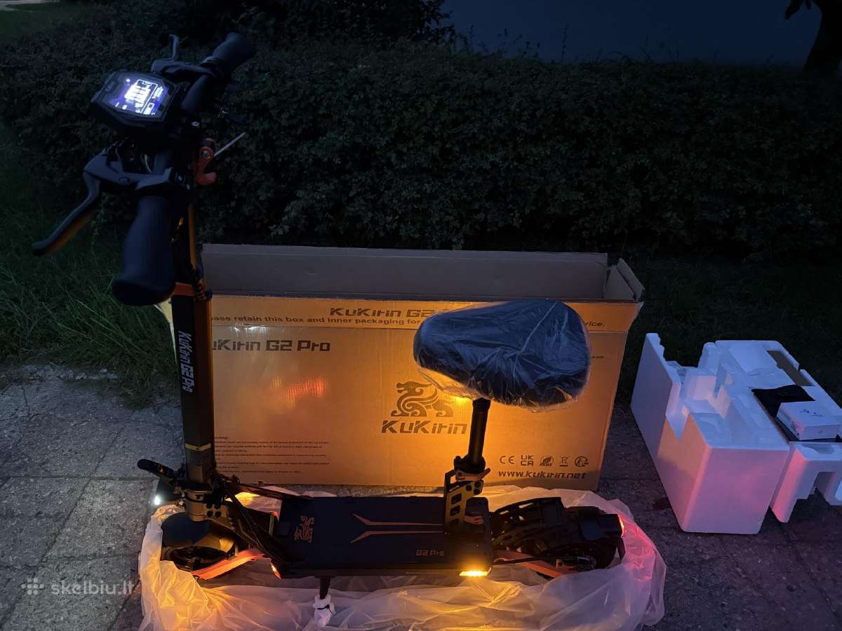 Kukirin G2 Pro (1000w, 45kmh) (Naujas) + Dovana - nuotraukos Nr. 8