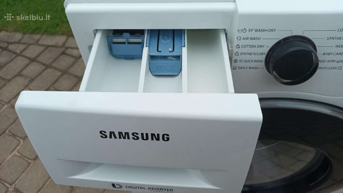 Samsung skalbyklė-džiovyklė 8kg/6kg - nuotraukos Nr. 4