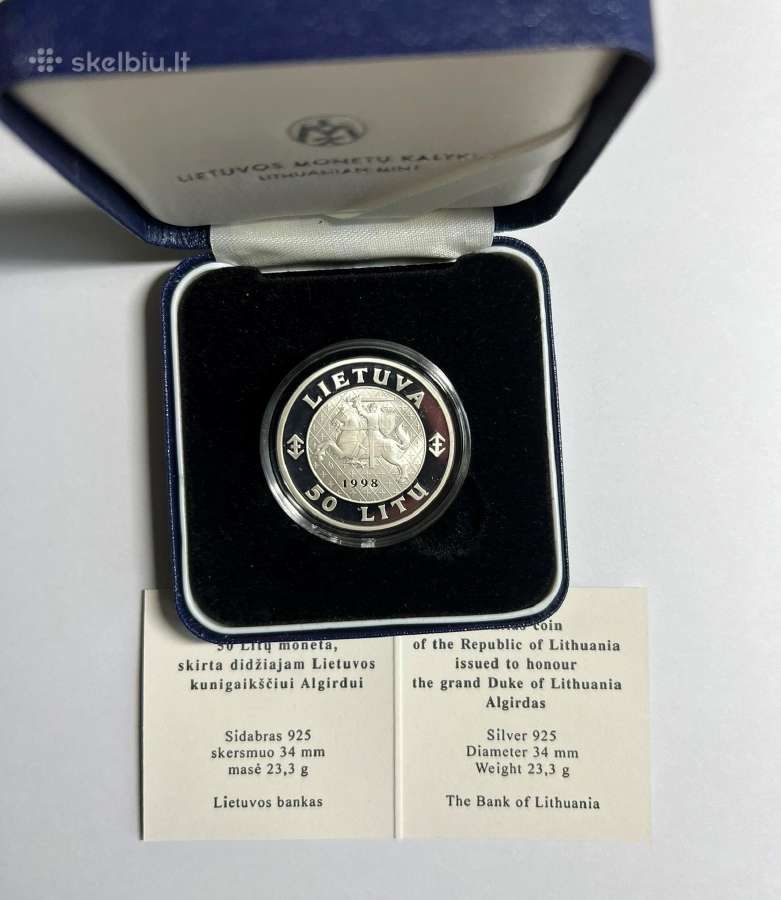 1998m. 50 Litu- Algirdas- - nuotraukos Nr. 2