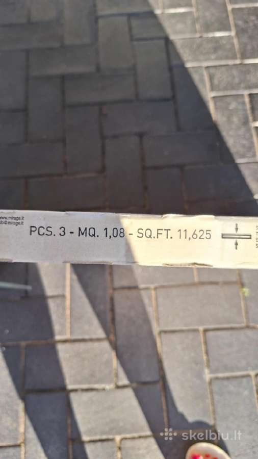 Itališkos akmens masės grindų plytelės 60x60 3pak - nuotraukos Nr. 5