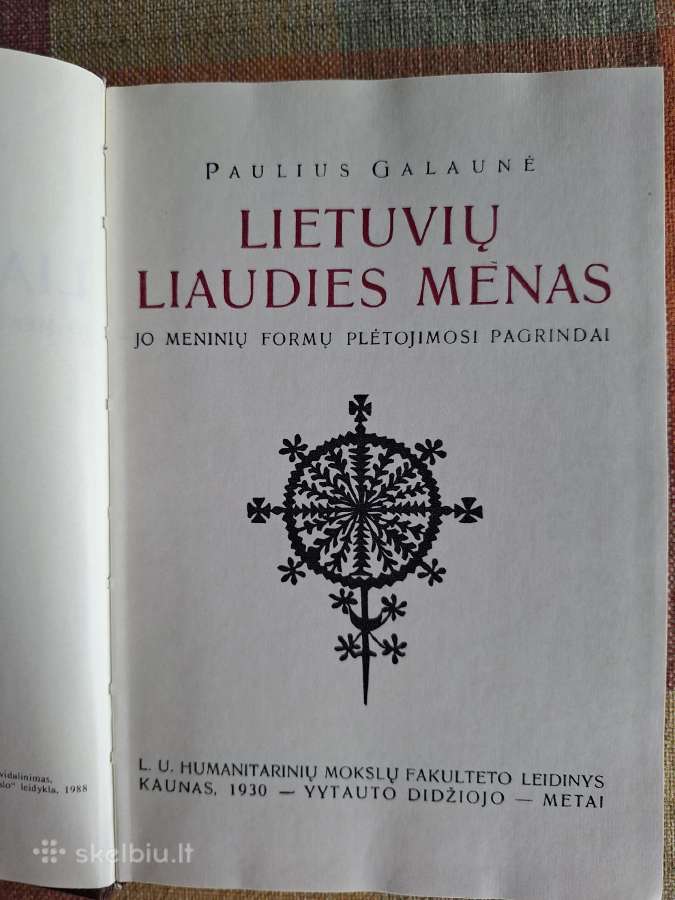 Lietuvių liaudies menas. P. Galaunė - nuotraukos Nr. 3