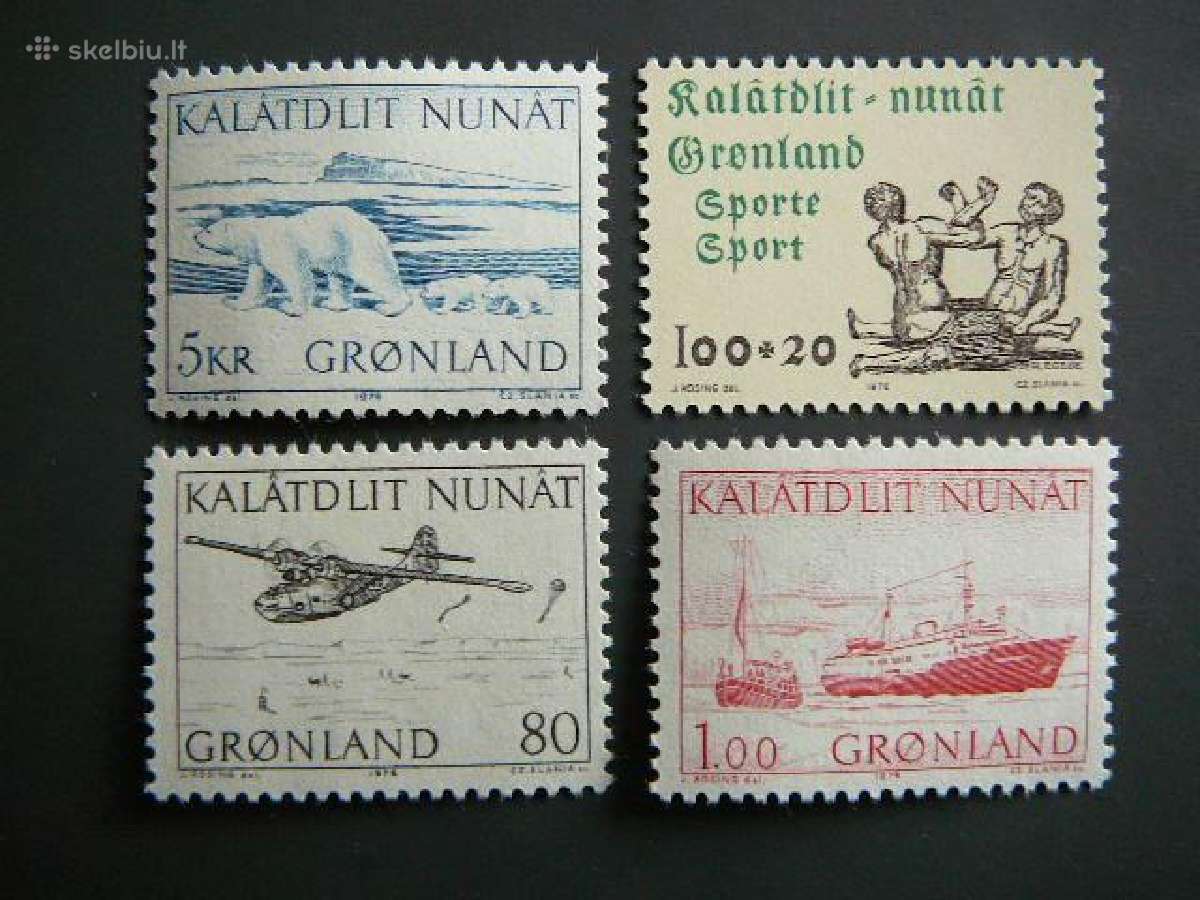 Meskos Lektuvai Laivai Grenlandija 1976 is96