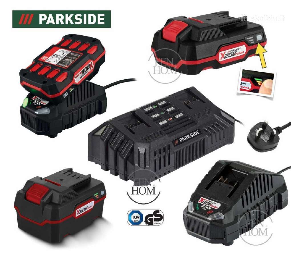 12v 20v 12ah 8ah išmani parkside baterija lidl - nuotraukos Nr. 3