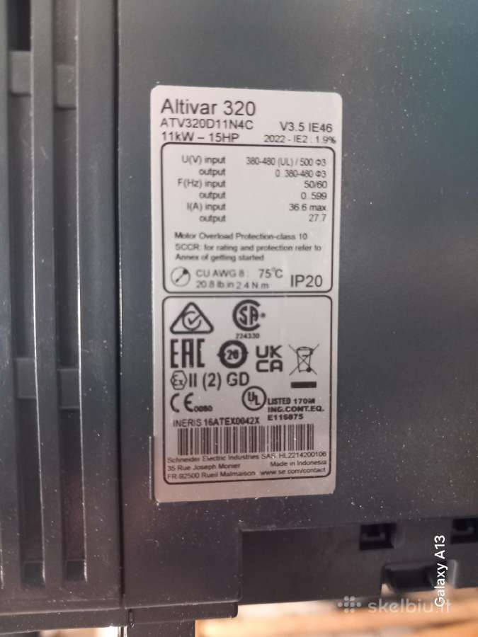 Daznio keitiklis 11kw - nuotraukos Nr. 2