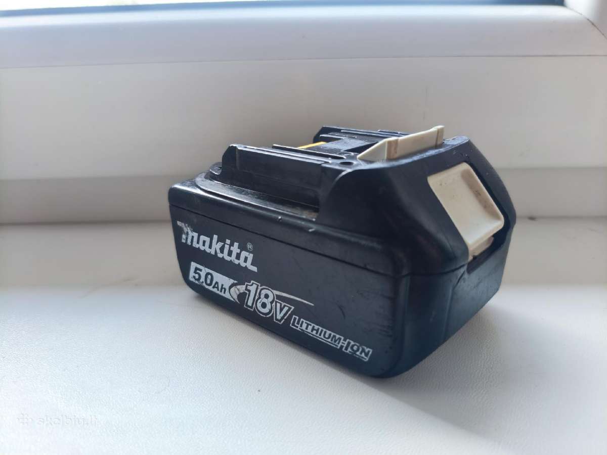 Naudoti,originalūs makita 18v akumuliatoriai - nuotraukos Nr. 2