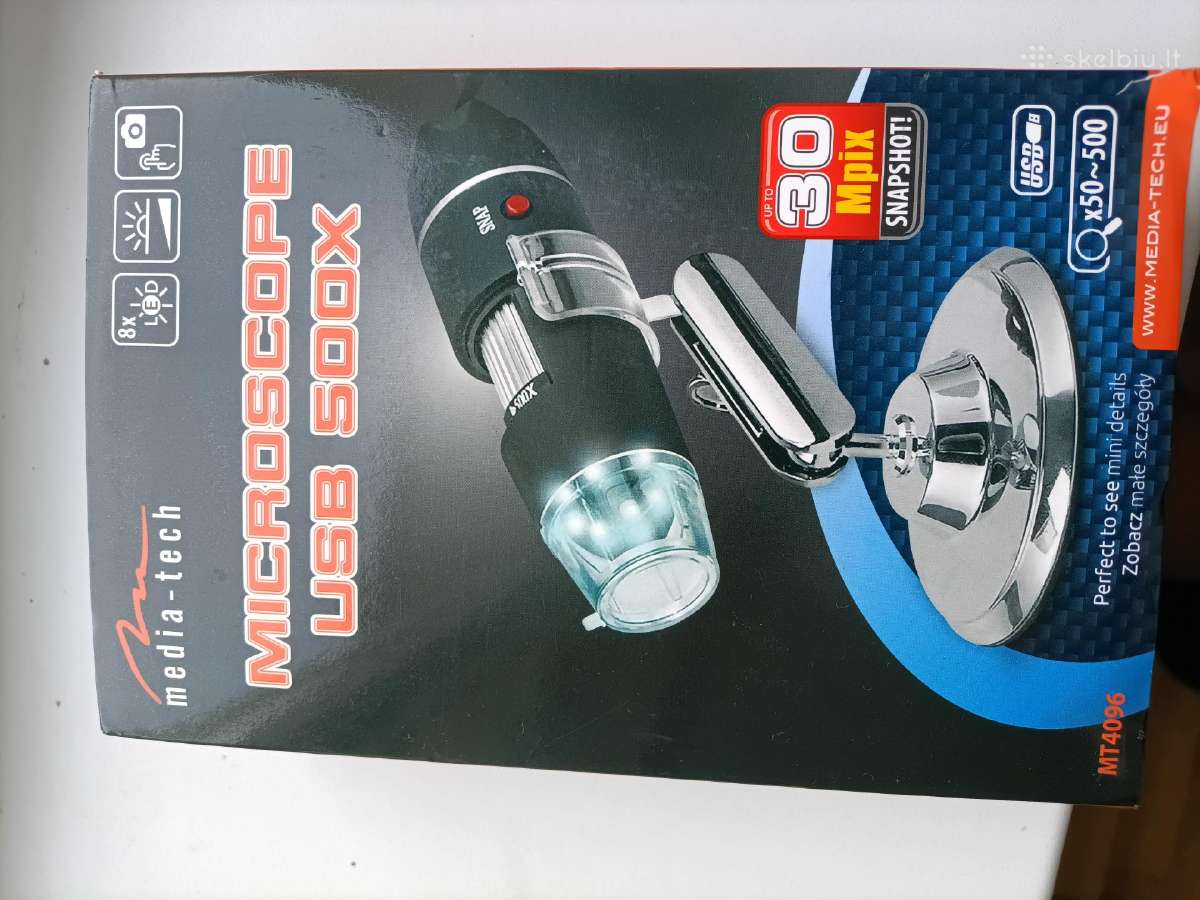 Usb mikroskopas Microscope Usb 500x Mt4096