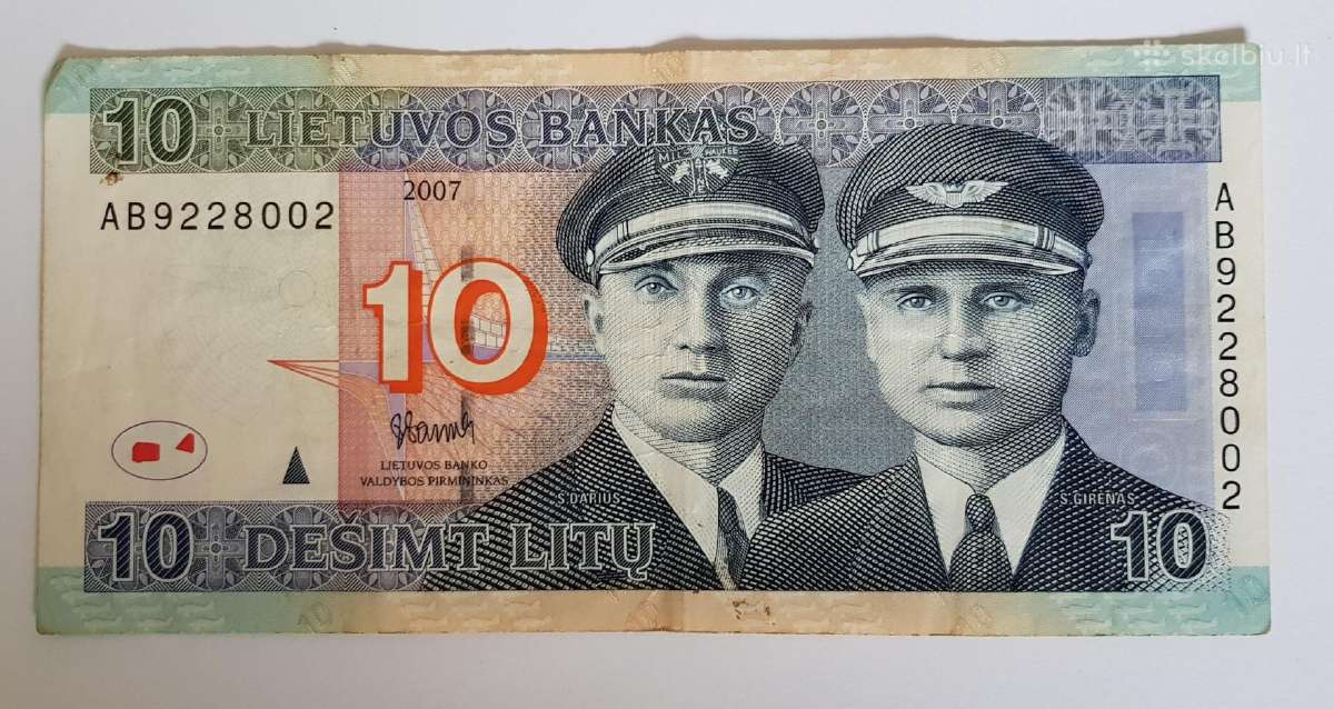 10 litų banknotas