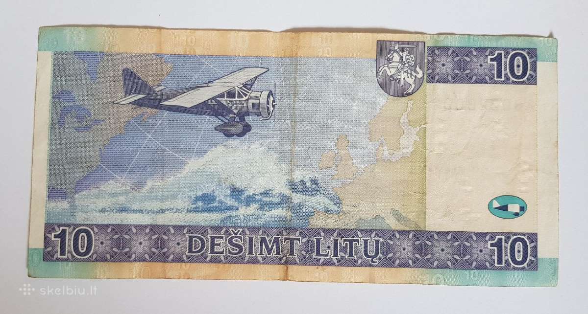 10 litų banknotas - nuotraukos Nr. 2