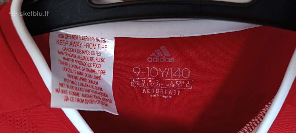 Adidas Bayern futbolo marškinėliai 9-10 metų - nuotraukos Nr. 7