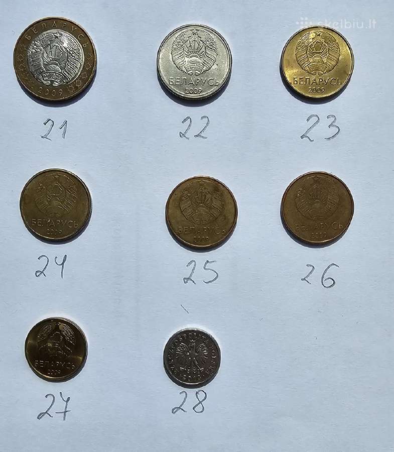 Įvairios monetos - Europos šalių - nuotraukos Nr. 4