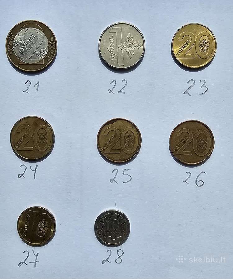 Įvairios monetos - Europos šalių - nuotraukos Nr. 5