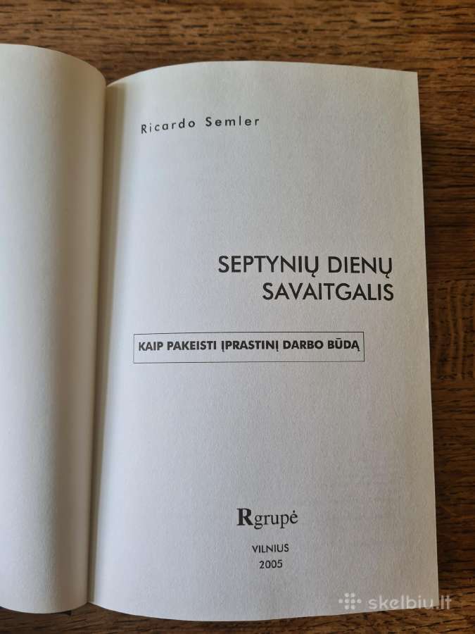 7d. savaitgalis.kaip pakeisti įprastinį darbo būdą - nuotraukos Nr. 3