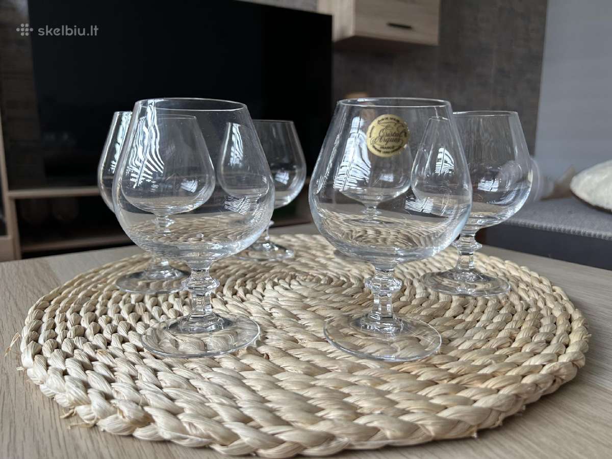Cristal d'arques Prancūziškas krištolinės taurės