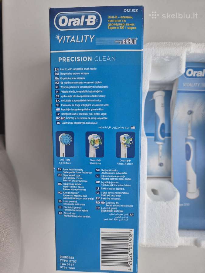 Oral B Vitality Elektrinis dantų šepetėlis - nuotraukos Nr. 7