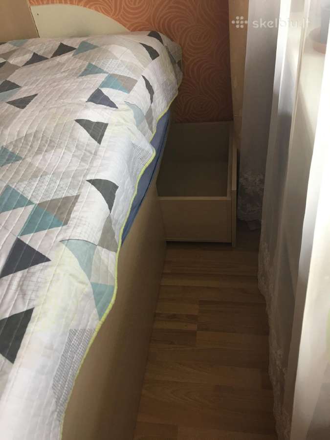 Dvigulė lova 160x200 su stalčiais, čiužinys Lonas - nuotraukos Nr. 13