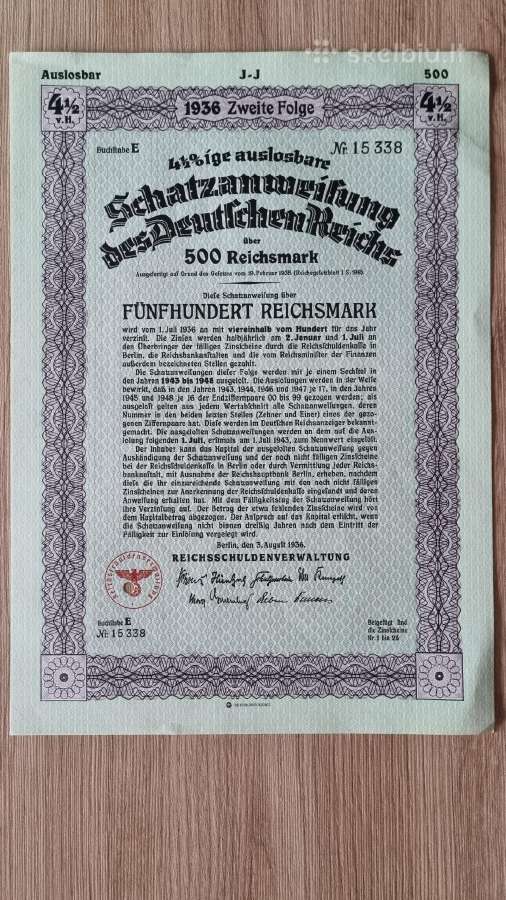1936 metų obligacija