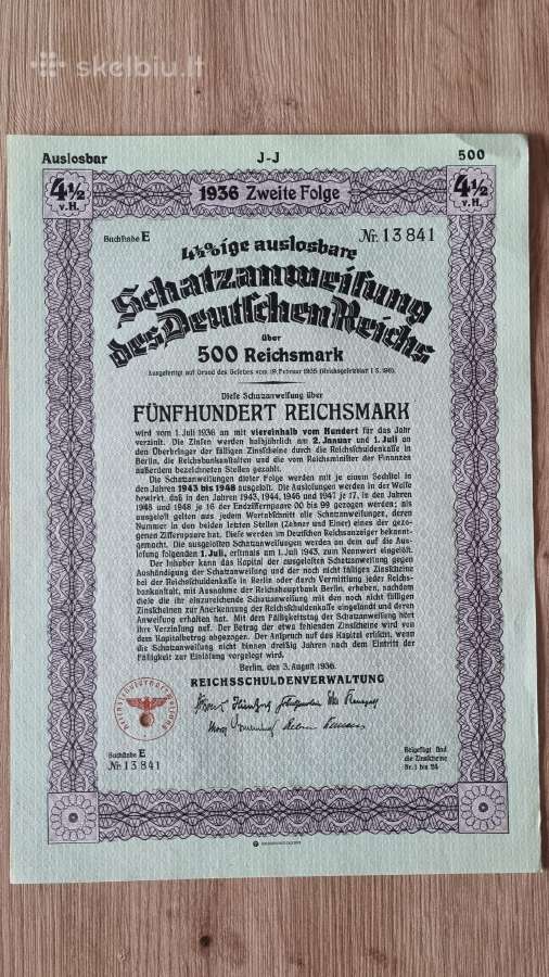 1936 metų obligacija