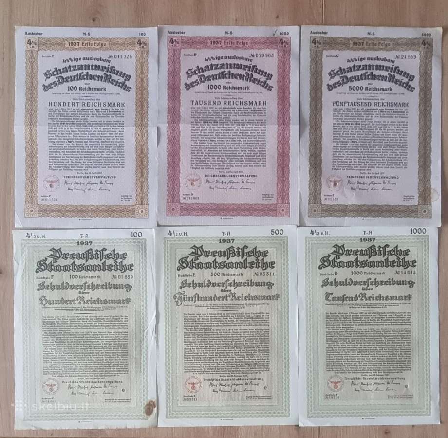 1937 metų obligacijos
