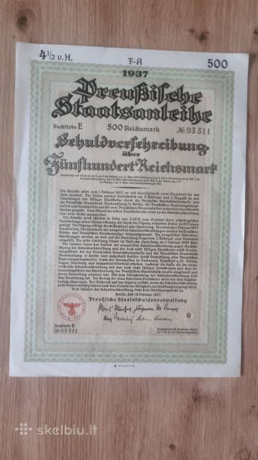 1937 metų obligacijos - nuotraukos Nr. 6