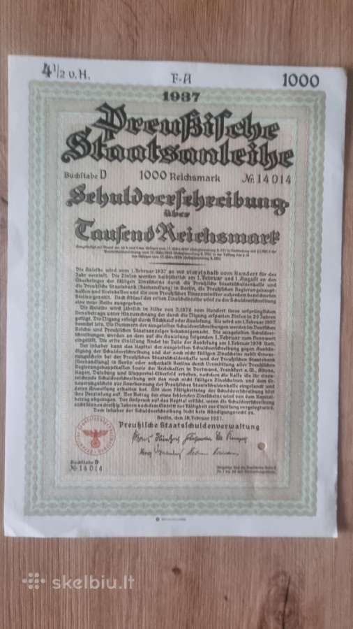 1937 metų obligacijos - nuotraukos Nr. 7