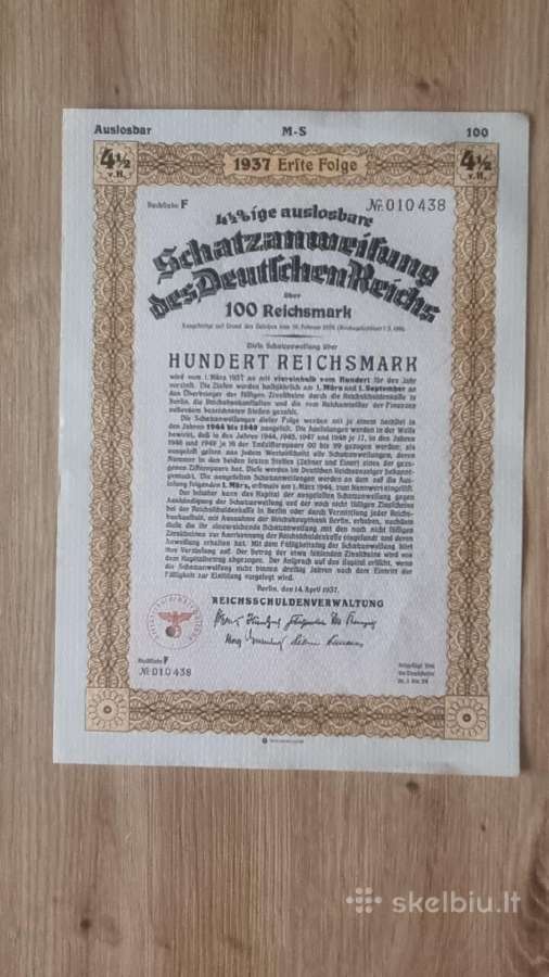 1937 metų obligacija
