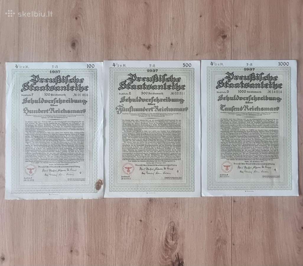 1937 metų obligacijos