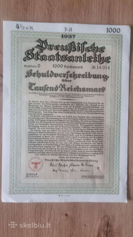 1937 metų obligacija