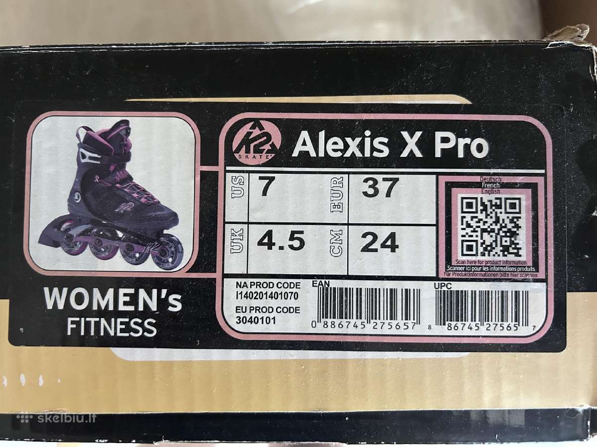 Mažai naudoti K2 riedučiai Alexis X Pro - nuotraukos Nr. 5