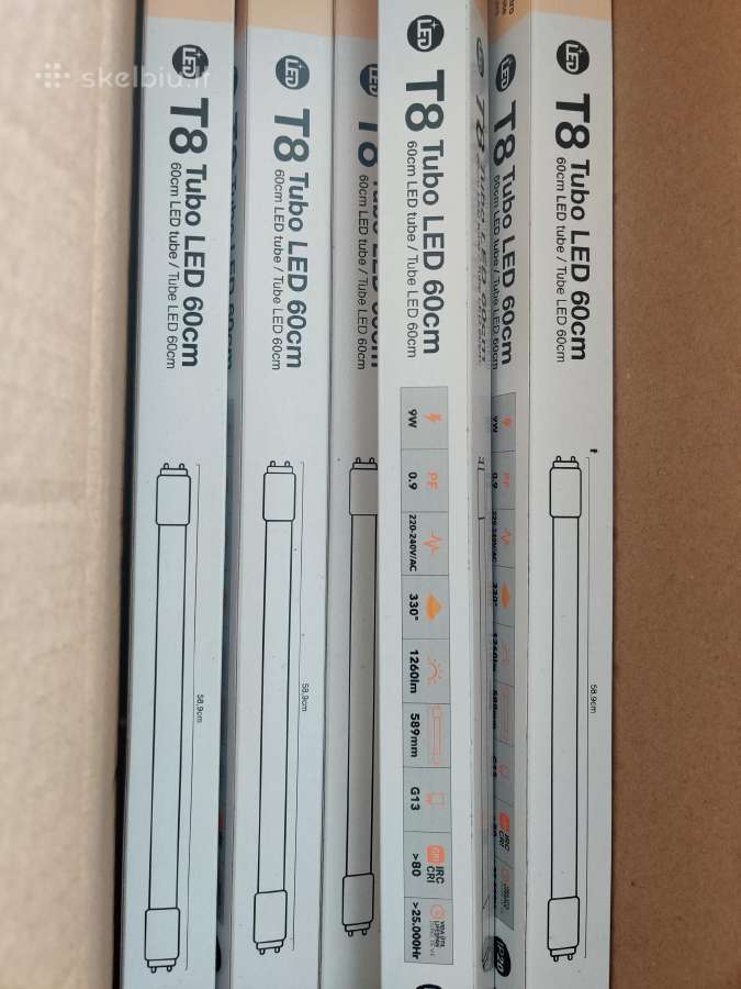 T8 LED lempos 60cm - nuotraukos Nr. 2