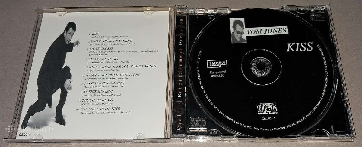 Tom Jones – Kiss (Audio CD) - nuotraukos Nr. 3