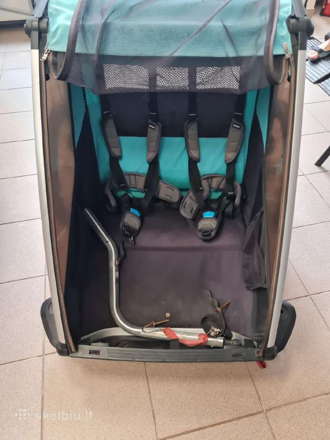 Thule priekabėlė dviems vaikams. - nuotraukos Nr. 7