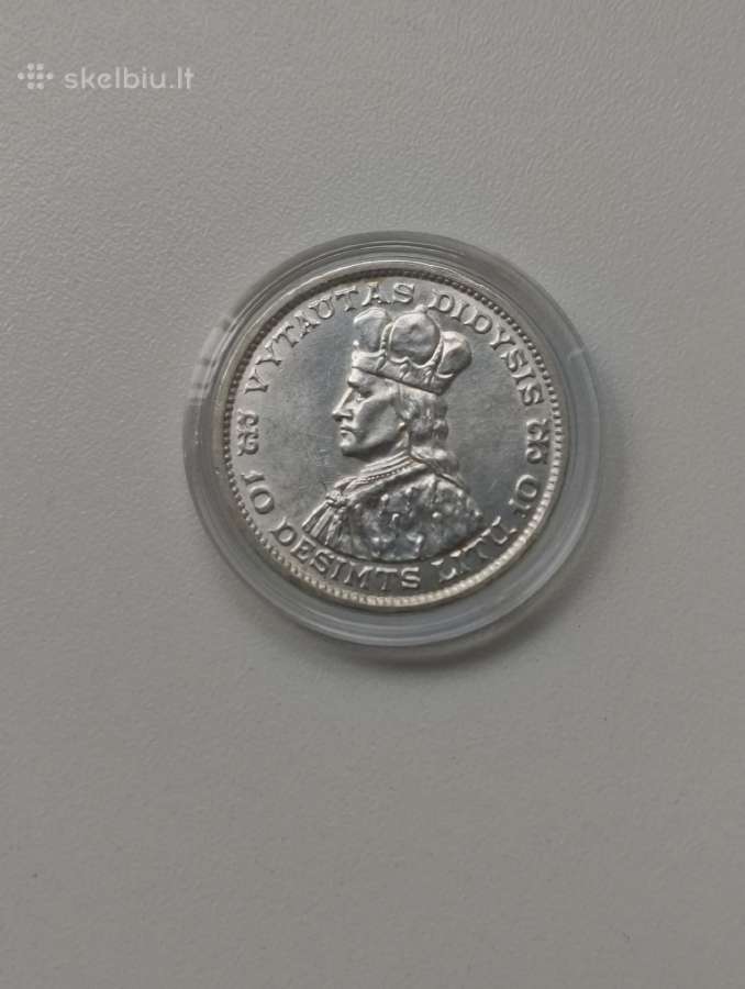 Moneta 10 Litų 1936 m. Labai Gero Stovio. Unc