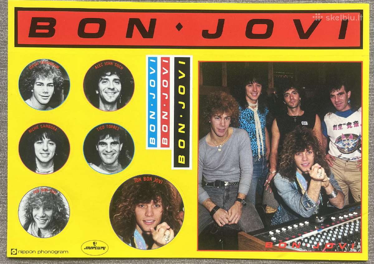 Bon Jovi 7800 Fahrenheit Japonija vinilas - nuotraukos Nr. 5