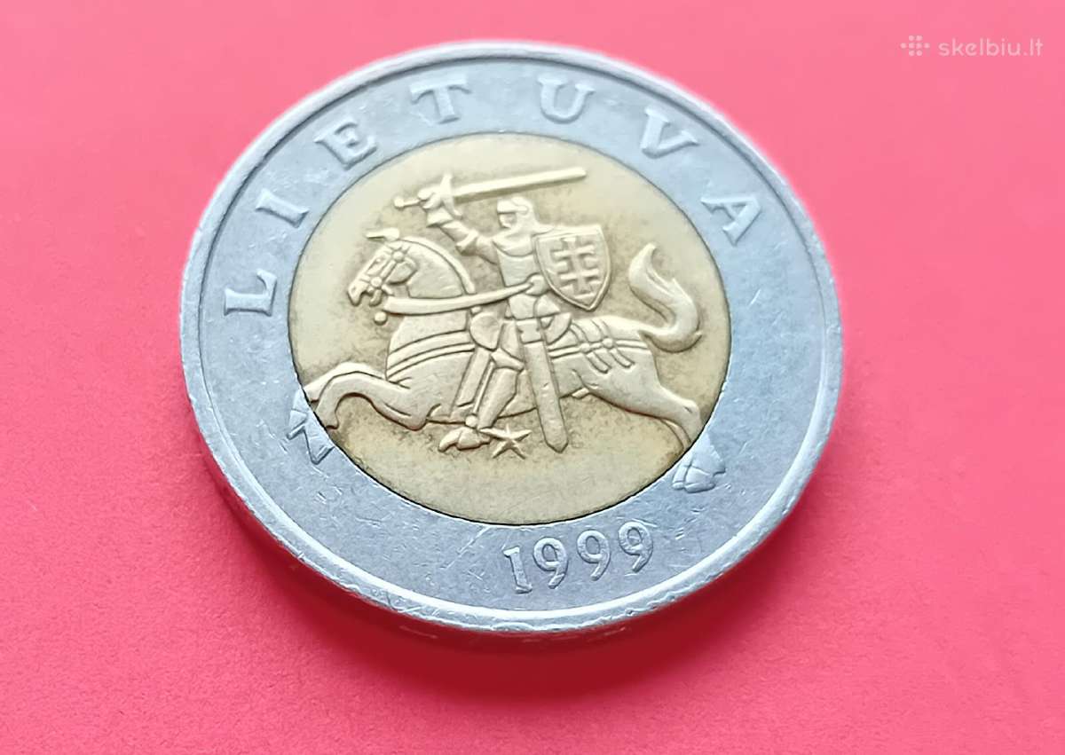 1999 metų 5 litai su broku * - nuotraukos Nr. 2