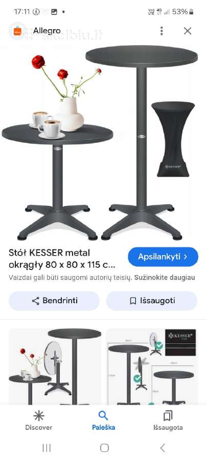 Dviejų aukščių stalas