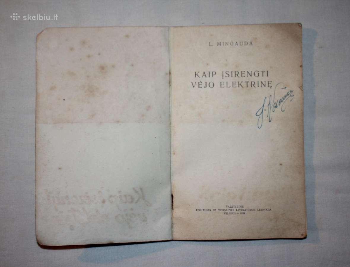 Kaip įsirengti vėjo elektrinę knyga 1959 m. - nuotraukos Nr. 2
