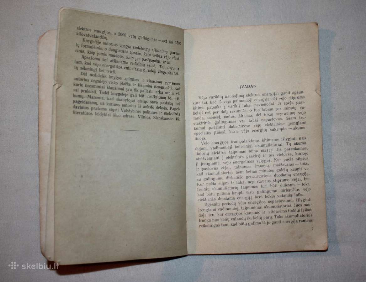 Kaip įsirengti vėjo elektrinę knyga 1959 m. - nuotraukos Nr. 3