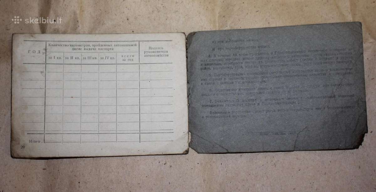 Iž Planeta motociklo techninis pasas 1964 m. - nuotraukos Nr. 7