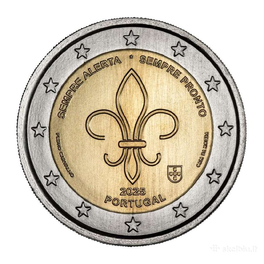 Portugalijos proginės euro monetos - nuotraukos Nr. 2