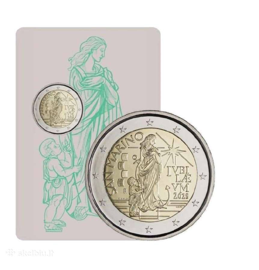 San Marino proginės ir apyvartinės euro monetos - nuotraukos Nr. 3