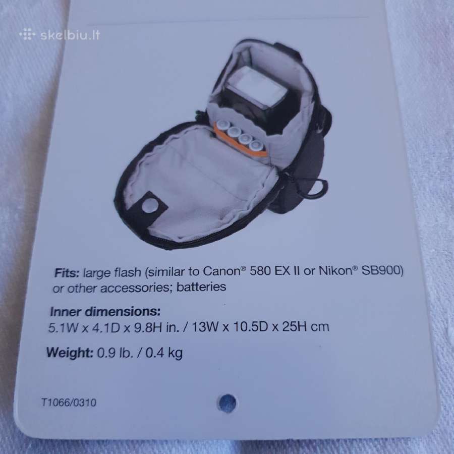 Lowepro Quick Flex Pouch 75 Aw dėklas blykstei - nuotraukos Nr. 4