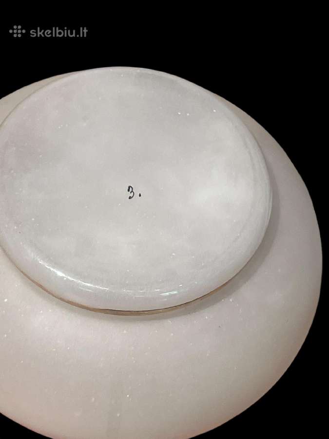 Antikvarinė vaza. Stiklas, auksavimas, emalė 28 cm - nuotraukos Nr. 5
